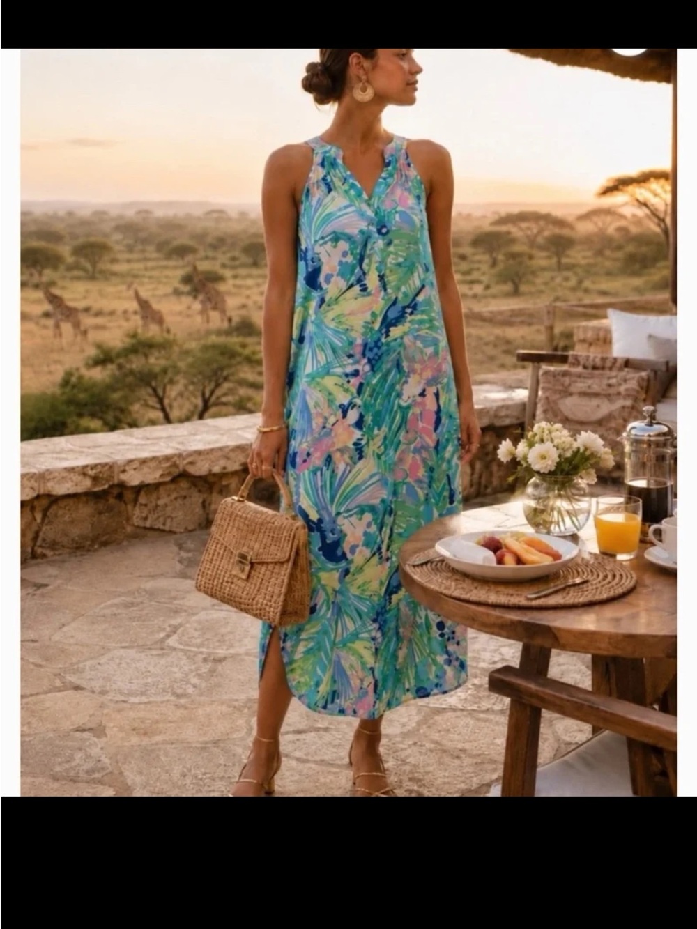 Lilly Pulitzer Bailey Floral Maxi Dress 100% Silk
size Small - Picture 6 of 12